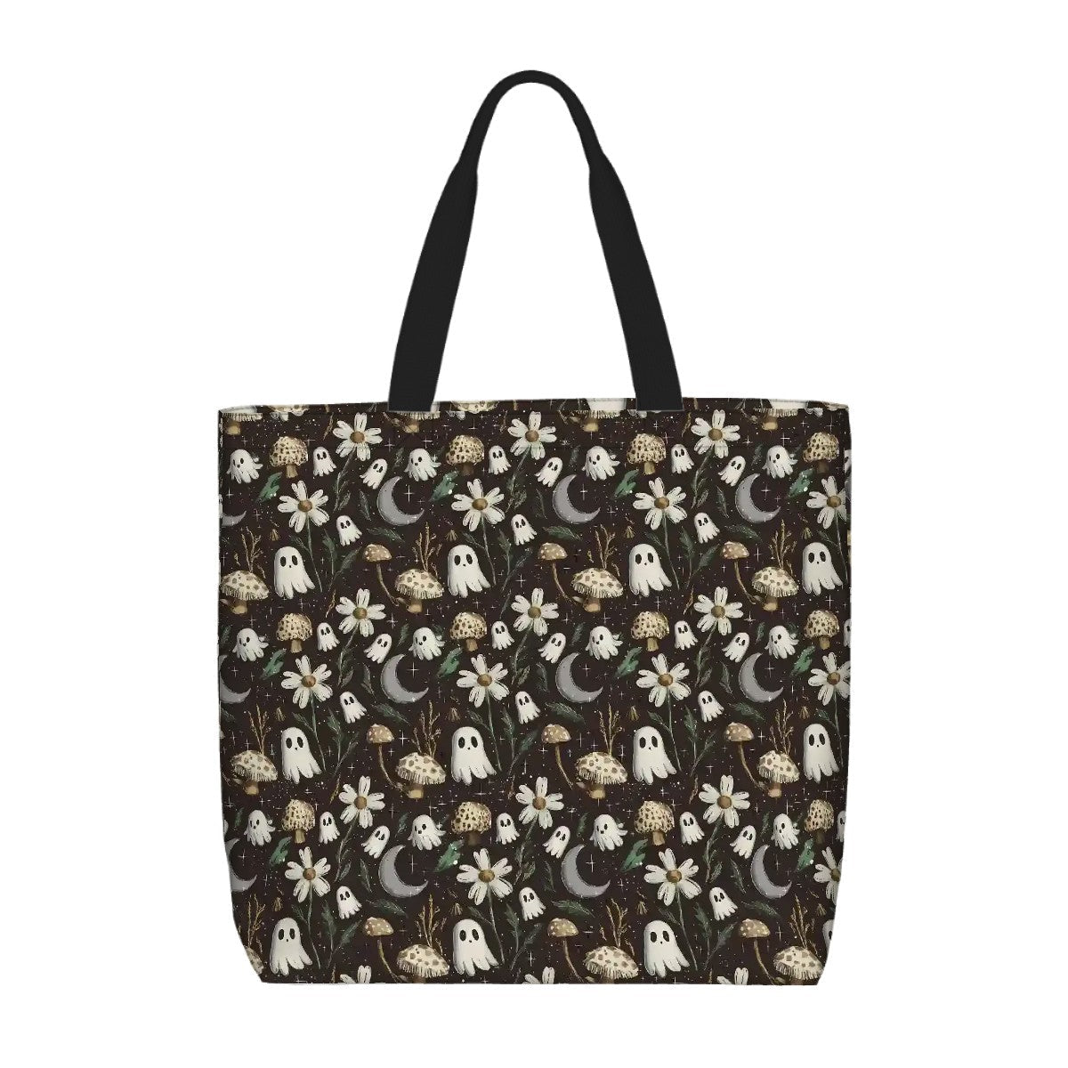Printed Beach Bag / XL Tote Bag - floral haunting