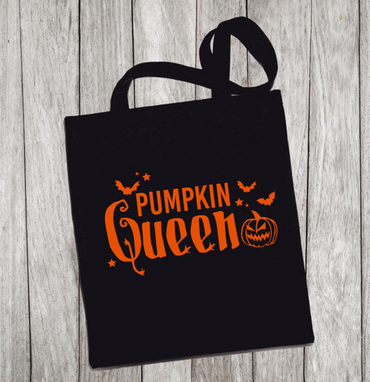 Reusable Grocery Bag/Tote Bag - "pumpkin queen"