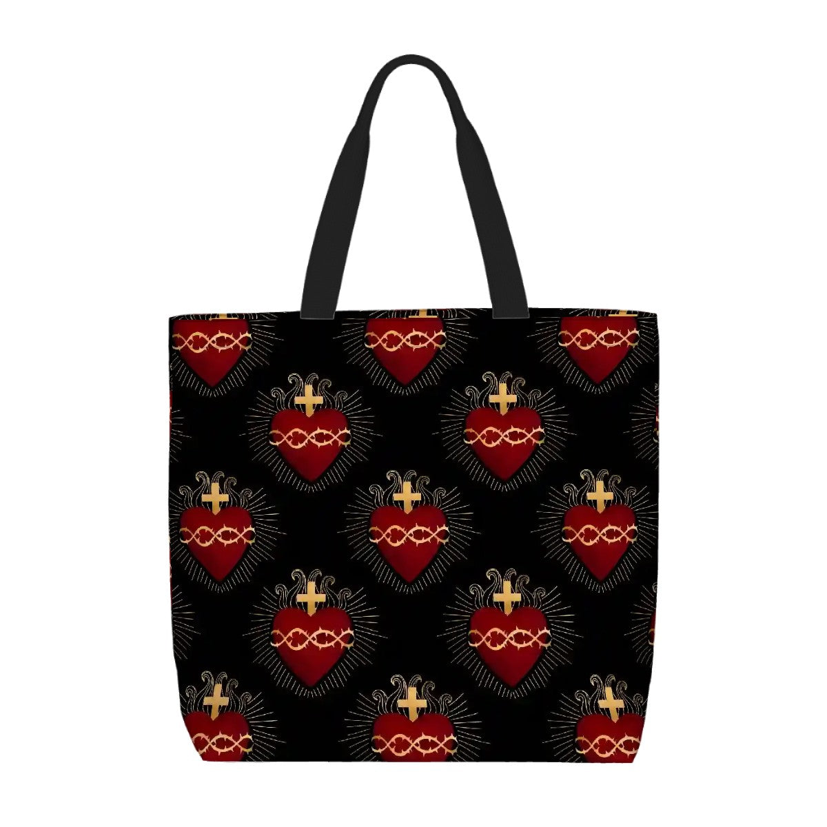 Printed Beach Bag / XL Tote Bag - Sacred Hearts