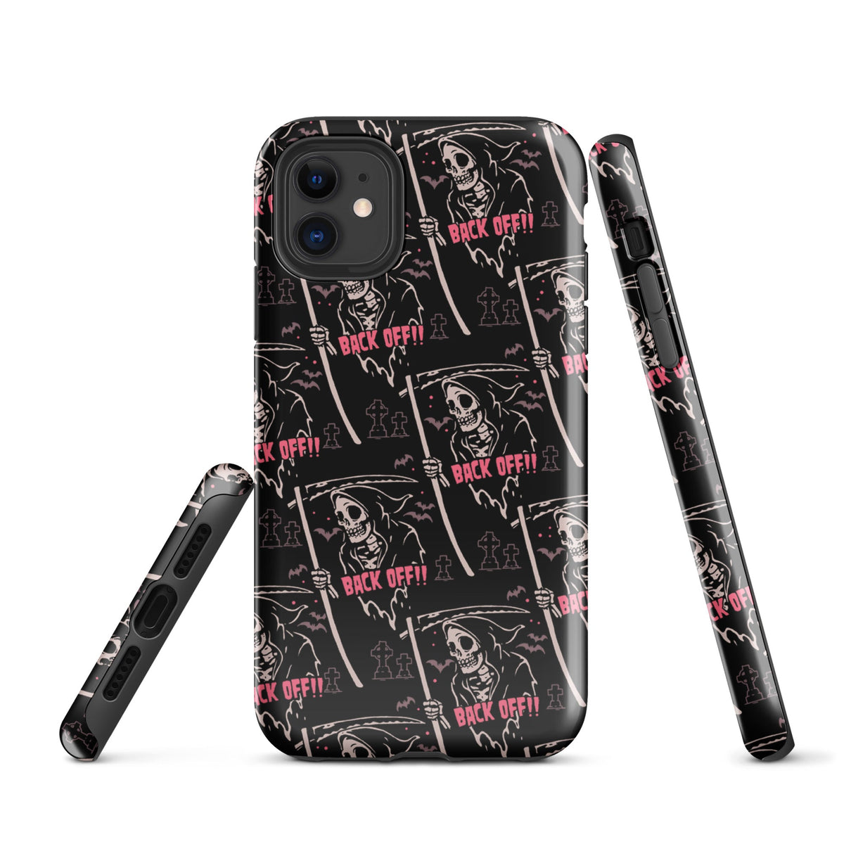 Grim Reaper Back Off iPhone Case