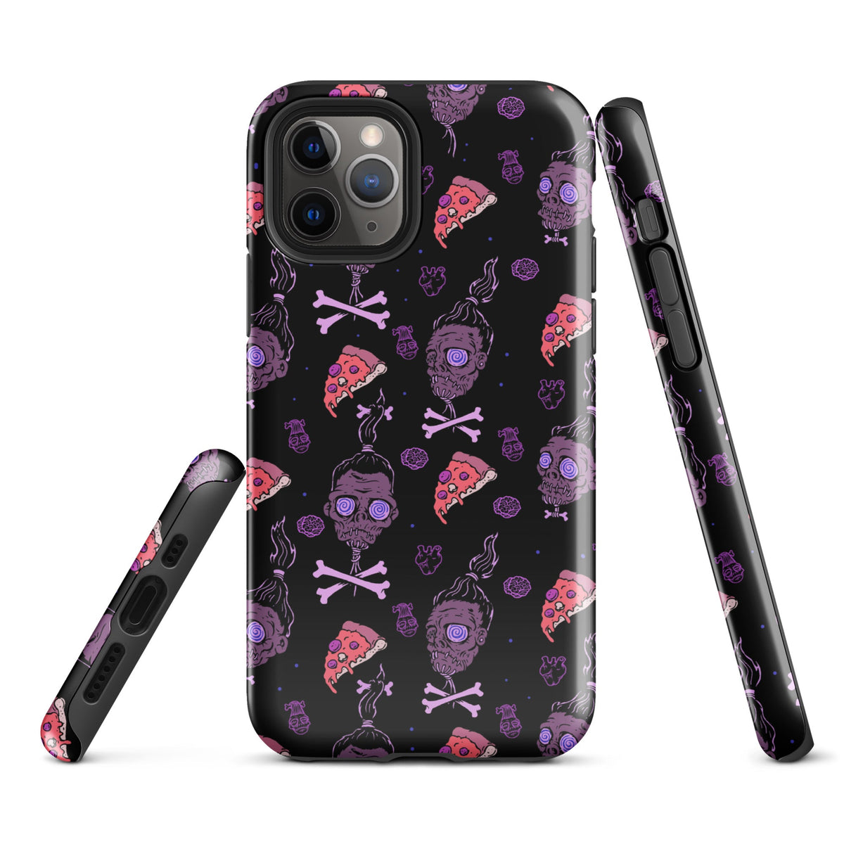 Horror Movies And Pizza iPhone Case
