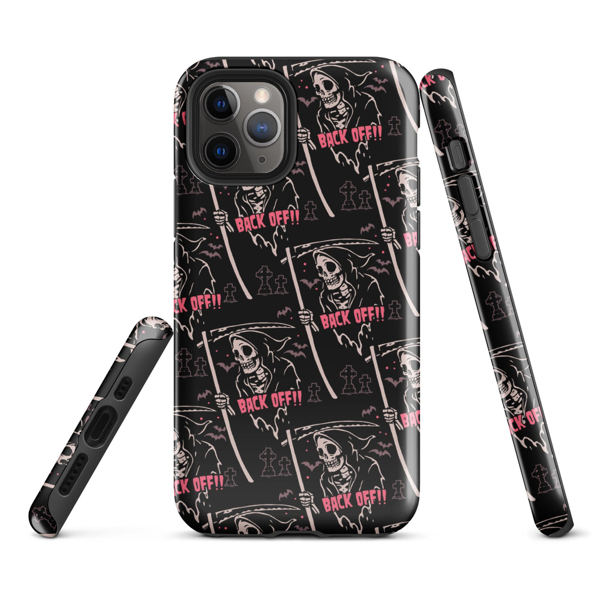 Grim Reaper Back Off iPhone Case