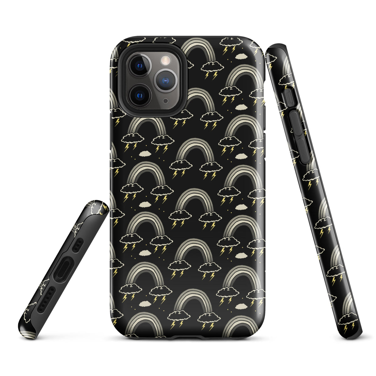 Goth Rainbow Emo iPhone Case