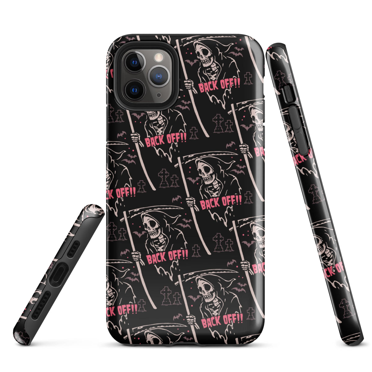 Grim Reaper Back Off iPhone Case