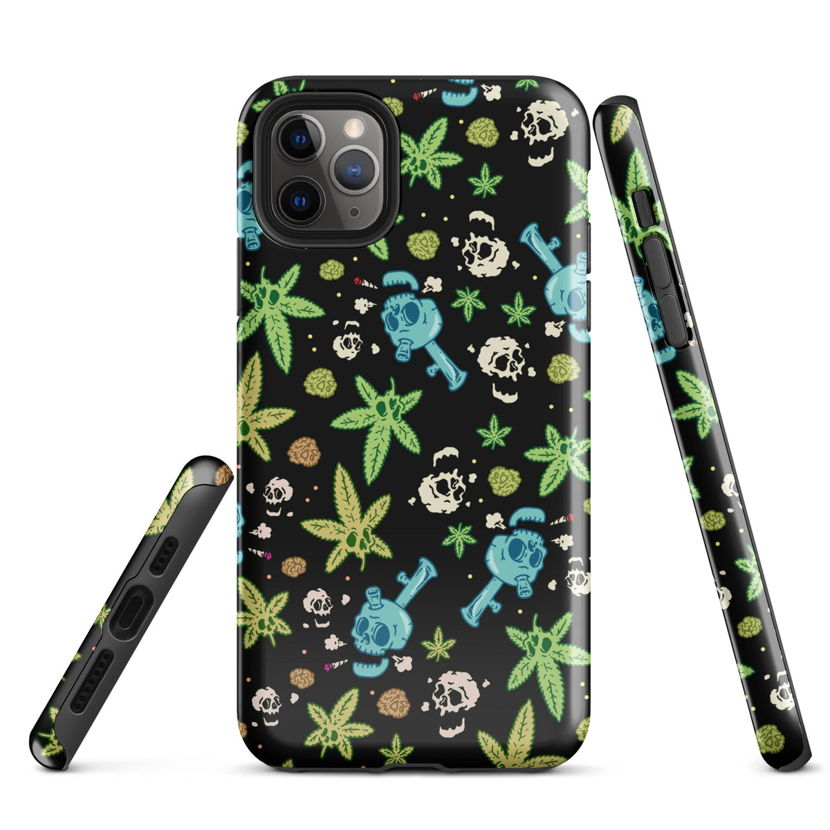 Weed And Skulls iPhone Case