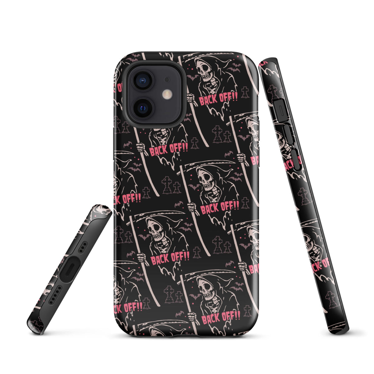 Grim Reaper Back Off iPhone Case