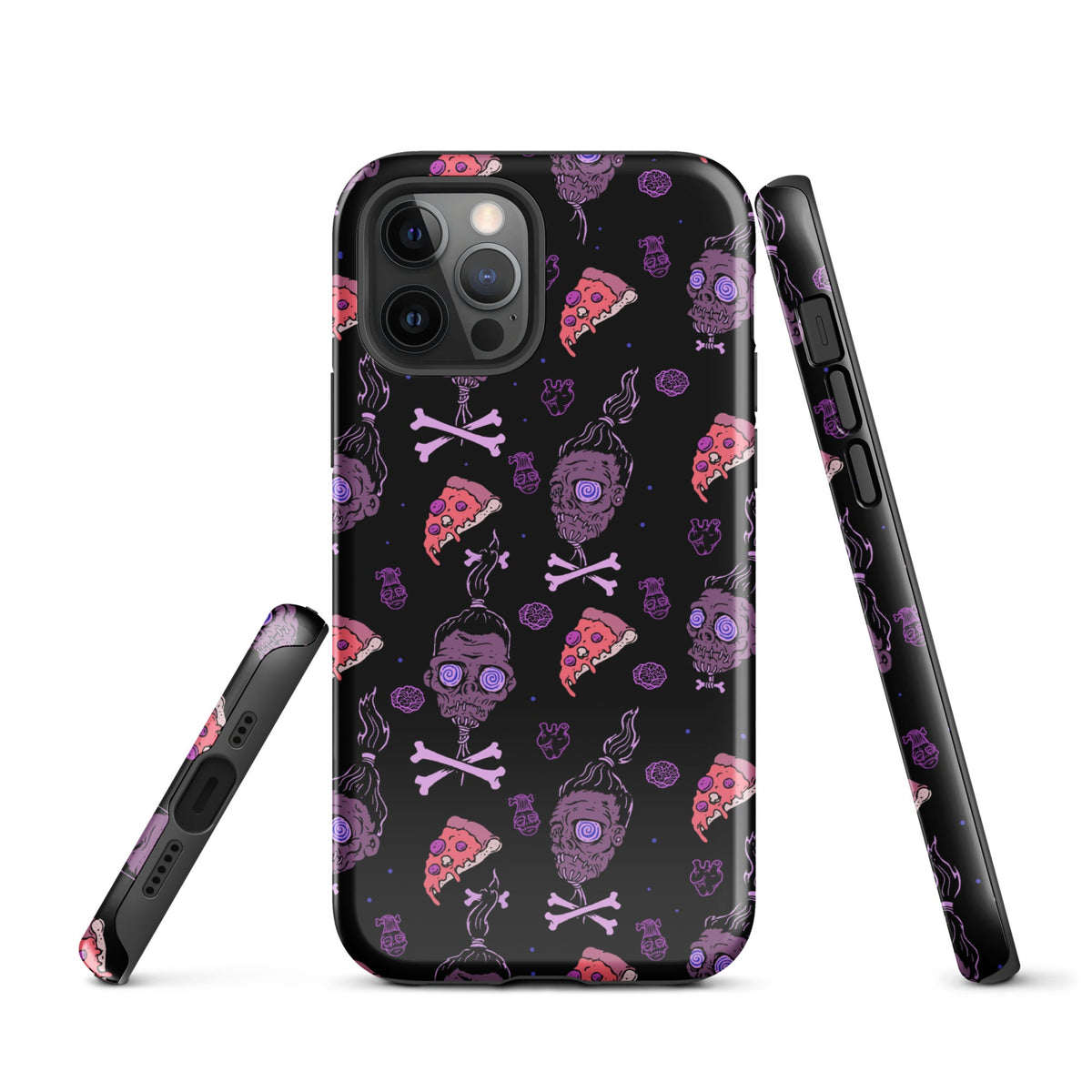 Horror Movies And Pizza iPhone Case