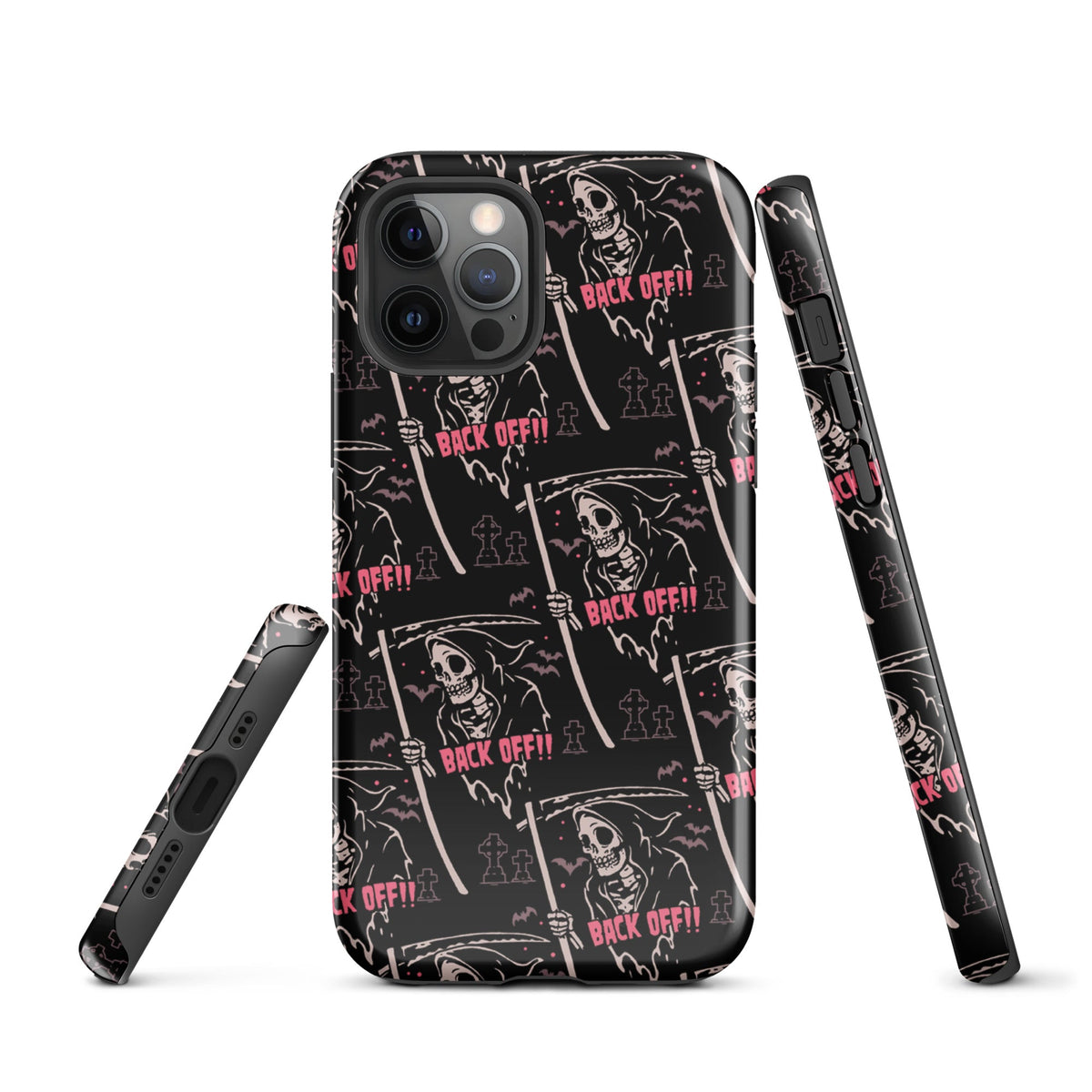 Grim Reaper Back Off iPhone Case