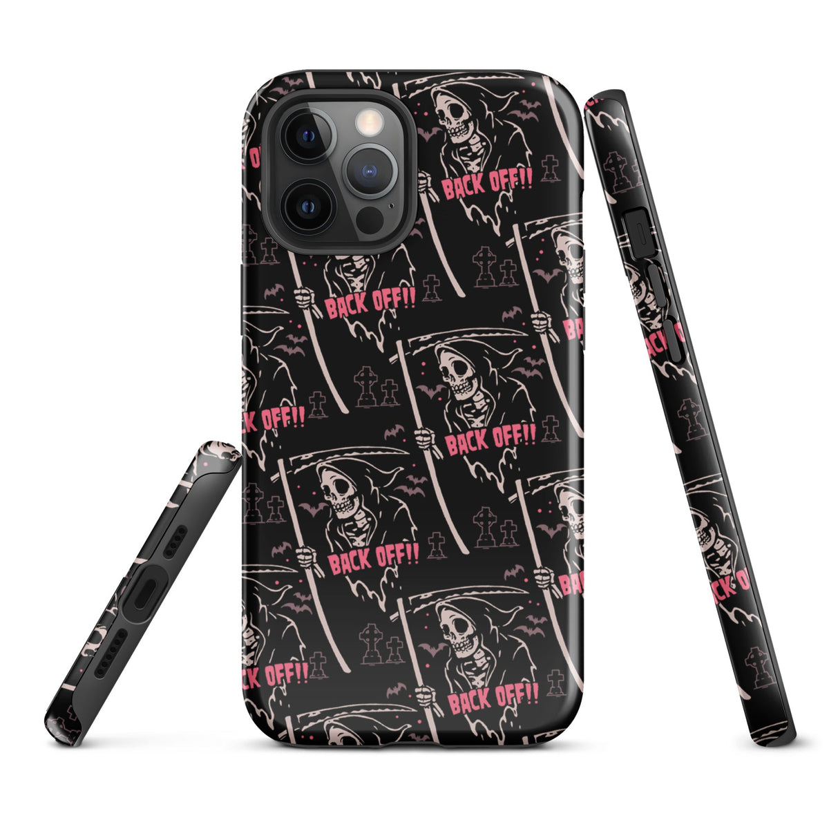 Grim Reaper Back Off iPhone Case
