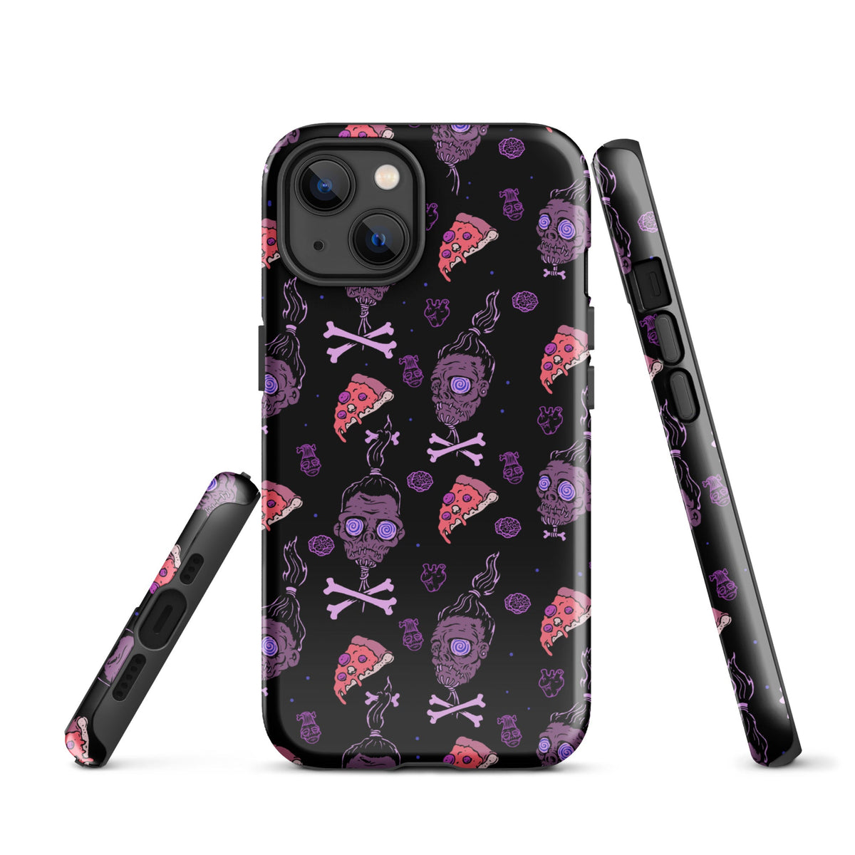 Horror Movies And Pizza iPhone Case