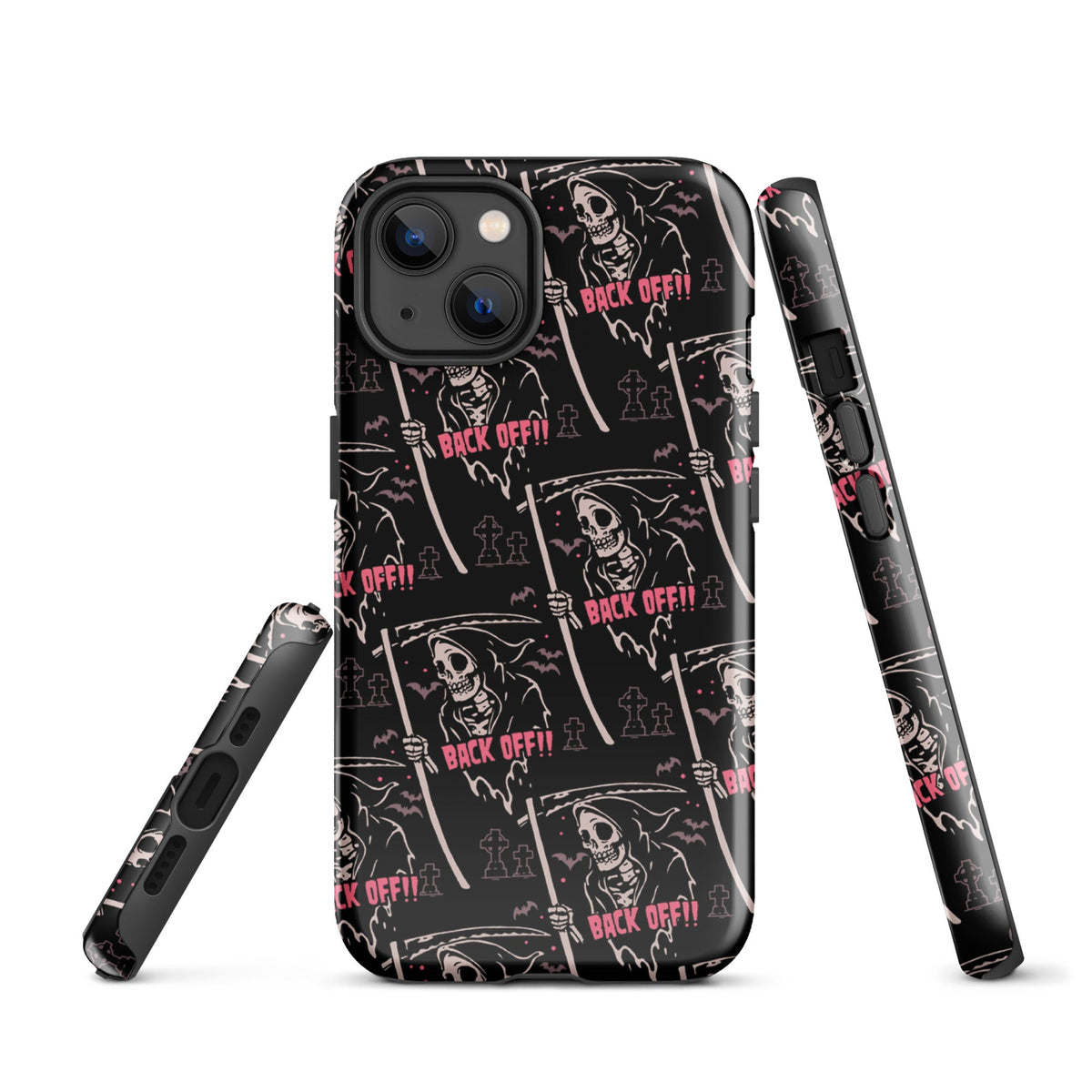 Grim Reaper Back Off iPhone Case