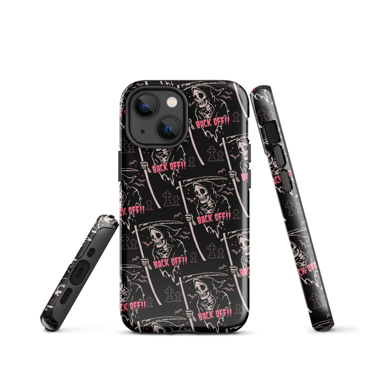 Grim Reaper Back Off iPhone Case