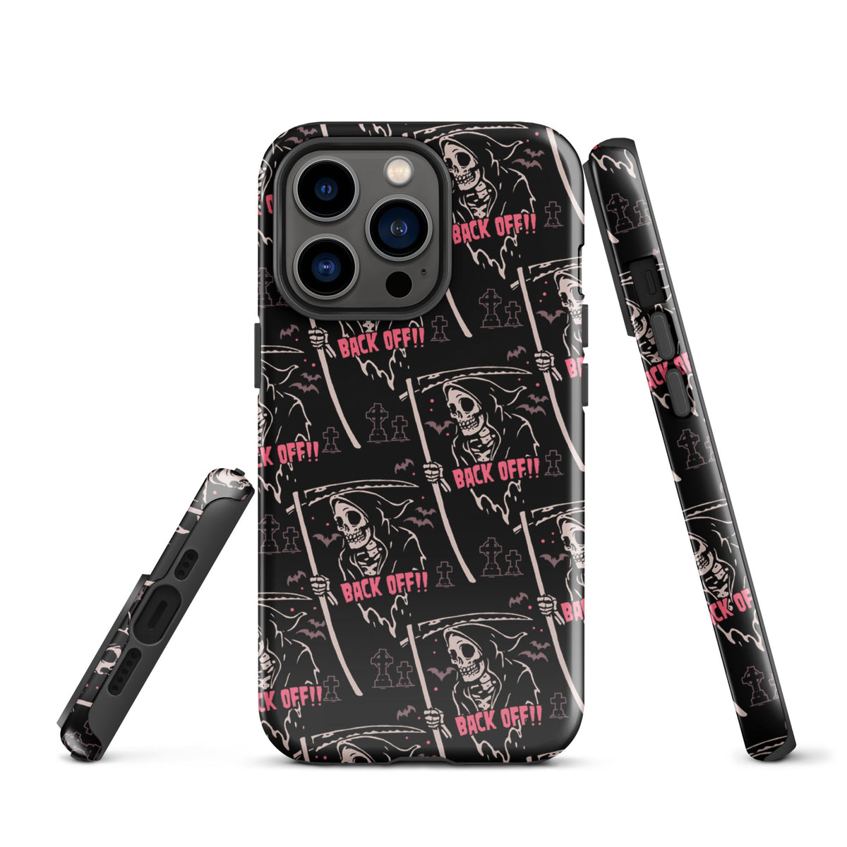 Grim Reaper Back Off iPhone Case