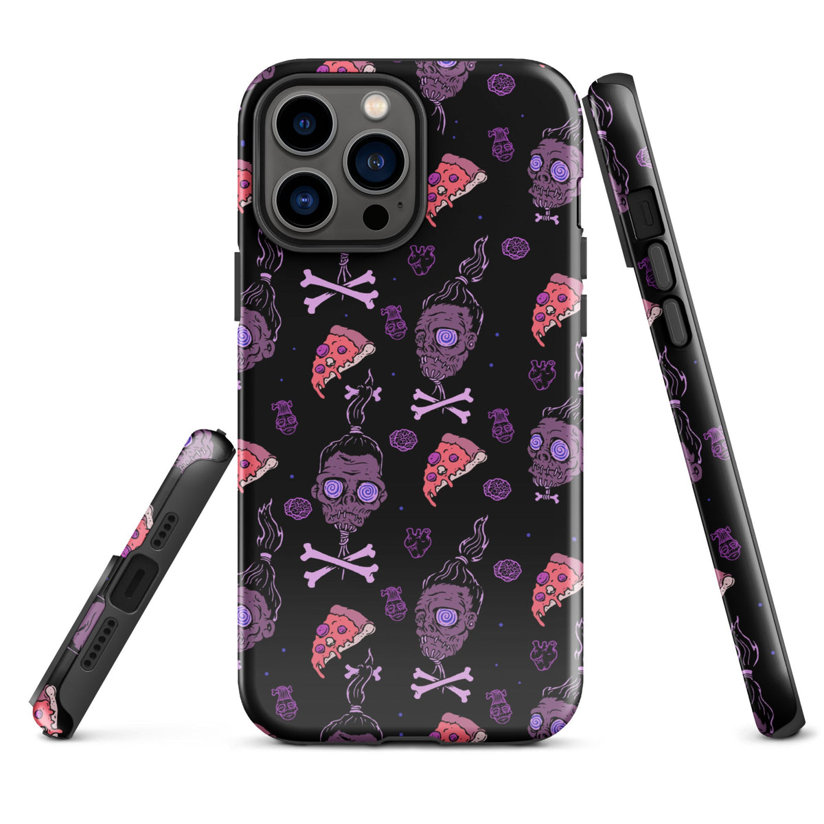 Horror Movies And Pizza iPhone Case