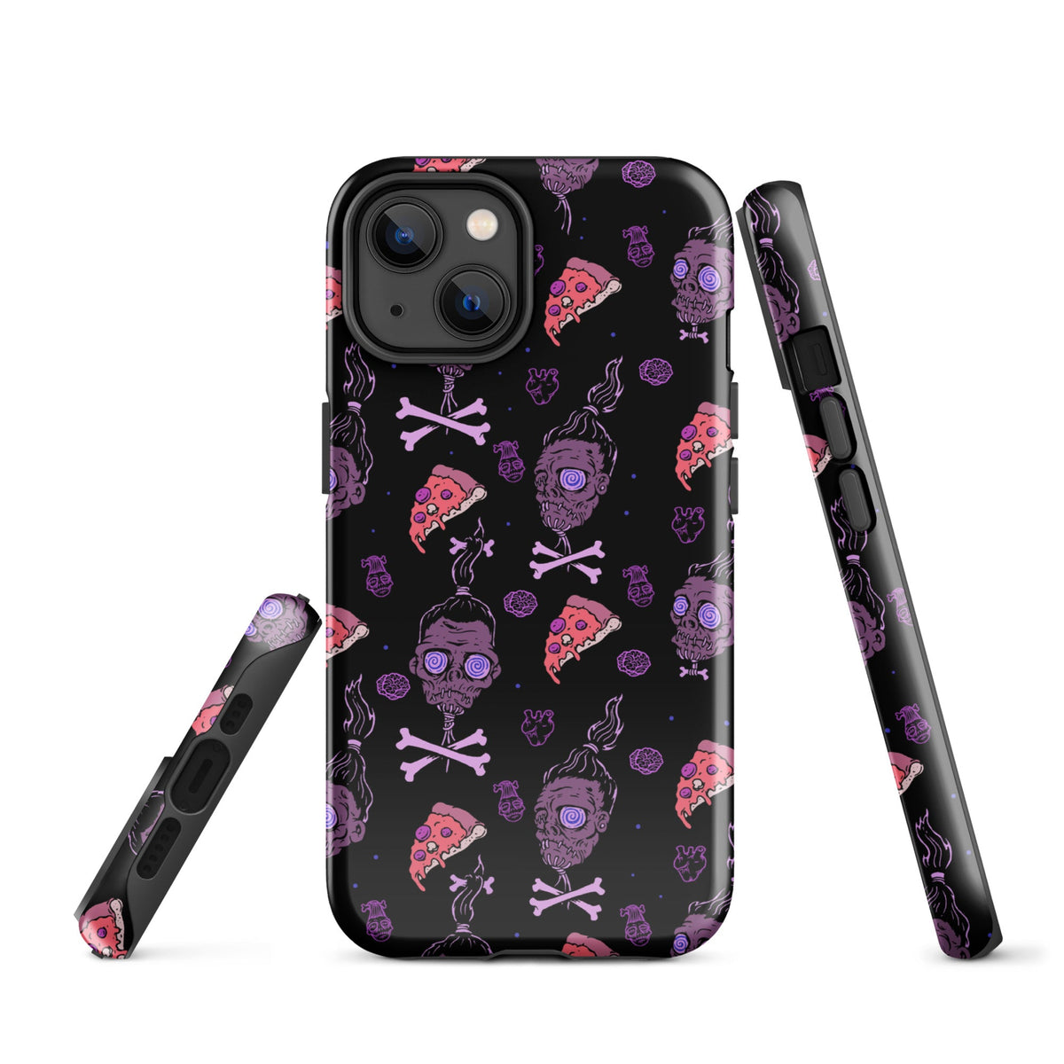 Horror Movies And Pizza iPhone Case