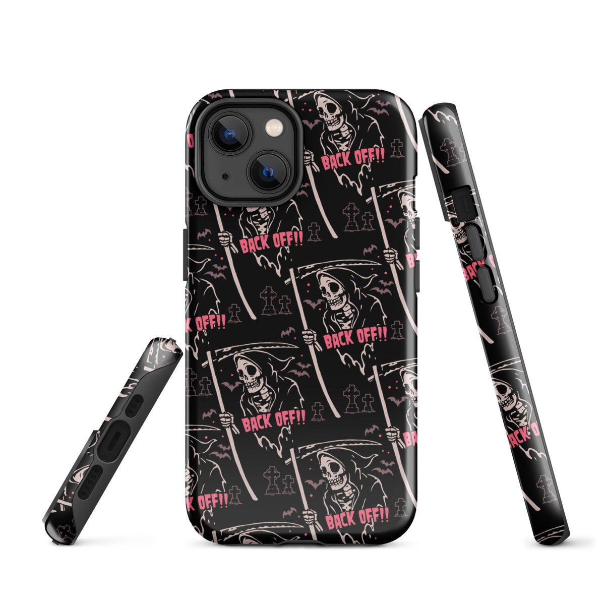 Grim Reaper Back Off iPhone Case