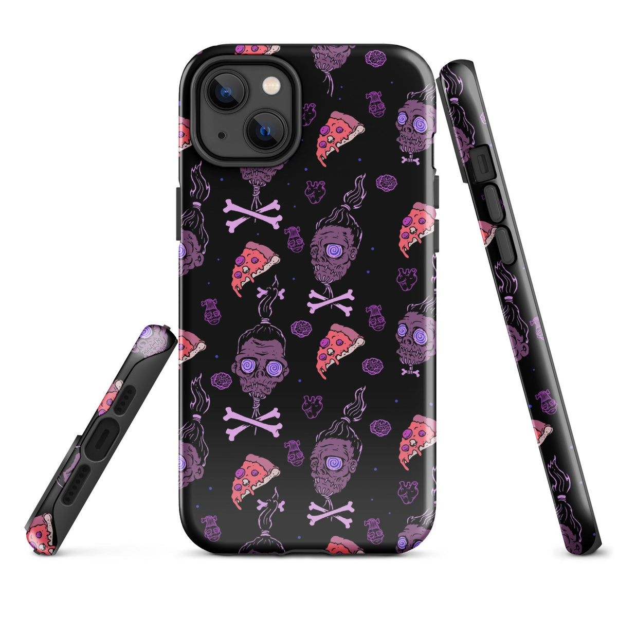 Horror Movies And Pizza iPhone Case