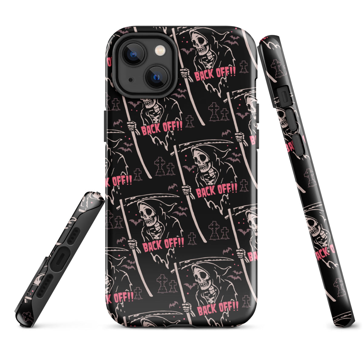 Grim Reaper Back Off iPhone Case