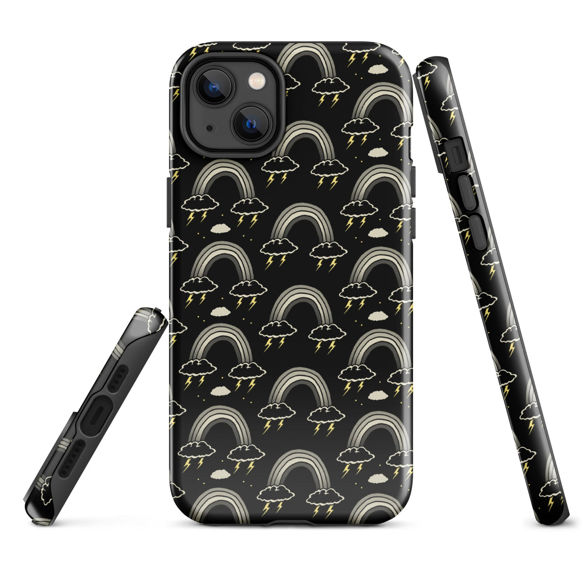 Goth Rainbow Emo iPhone Case