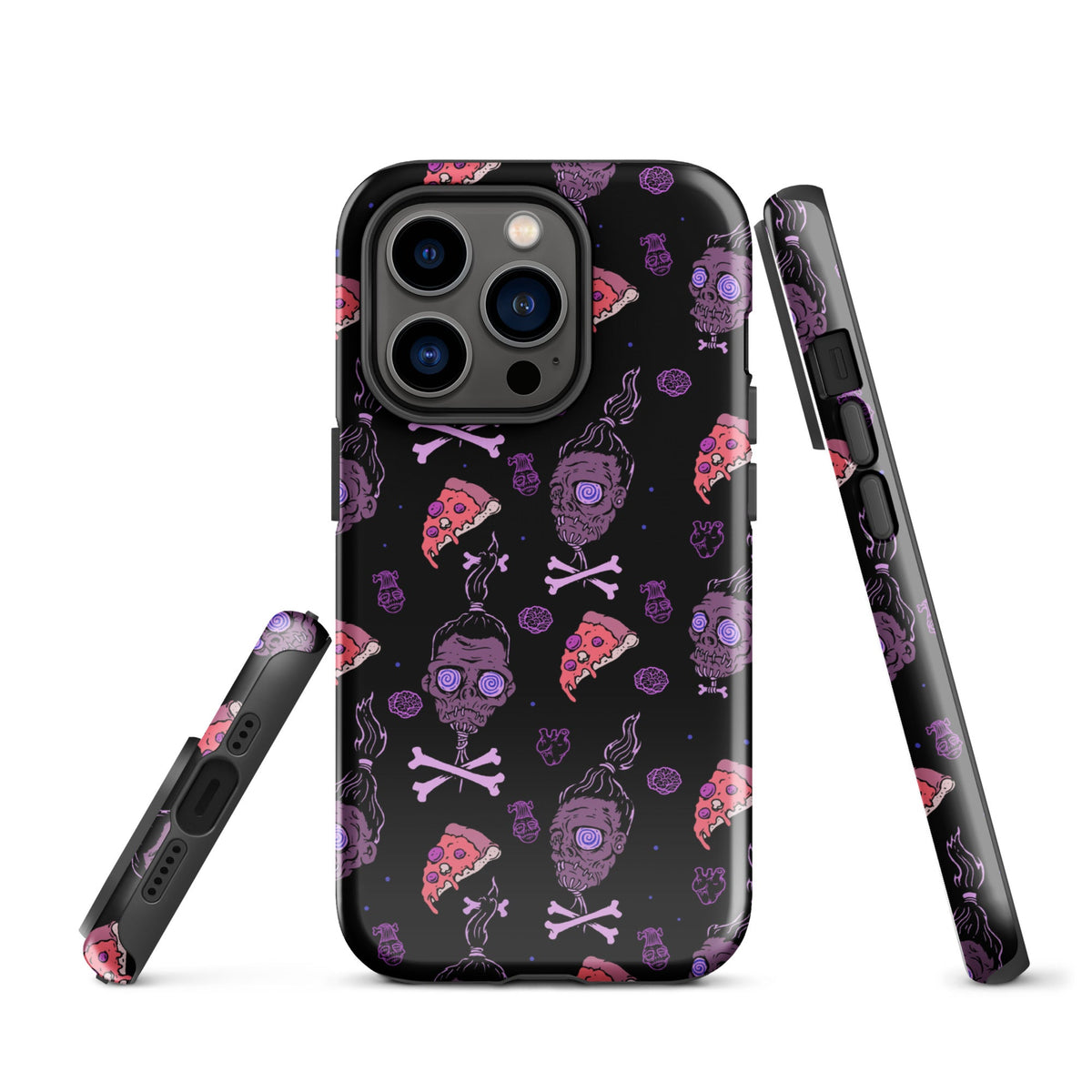 Horror Movies And Pizza iPhone Case