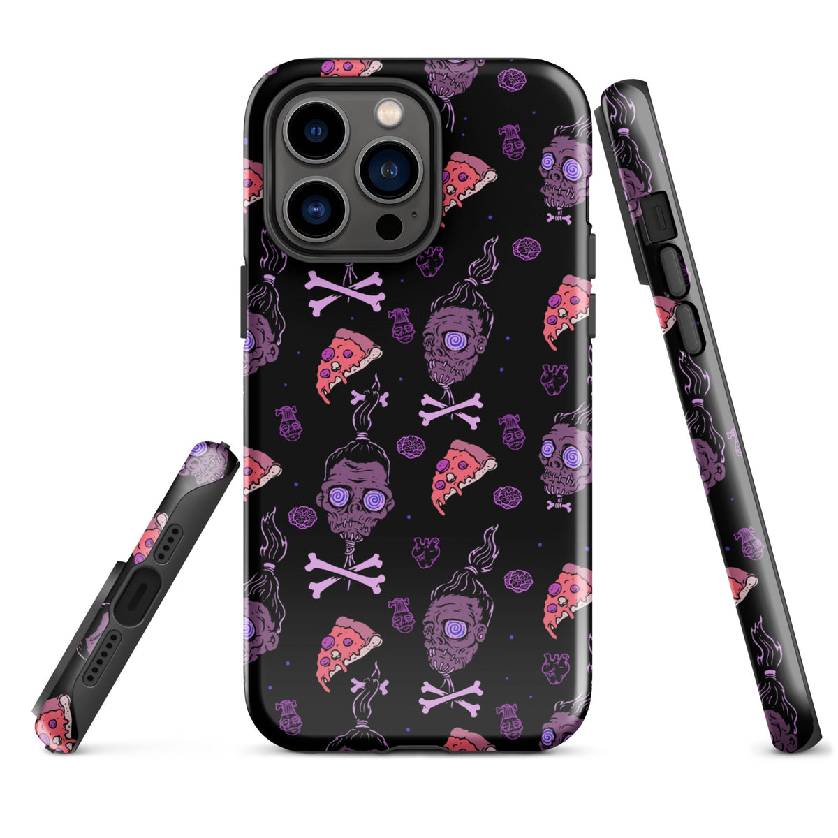 Horror Movies And Pizza iPhone Case