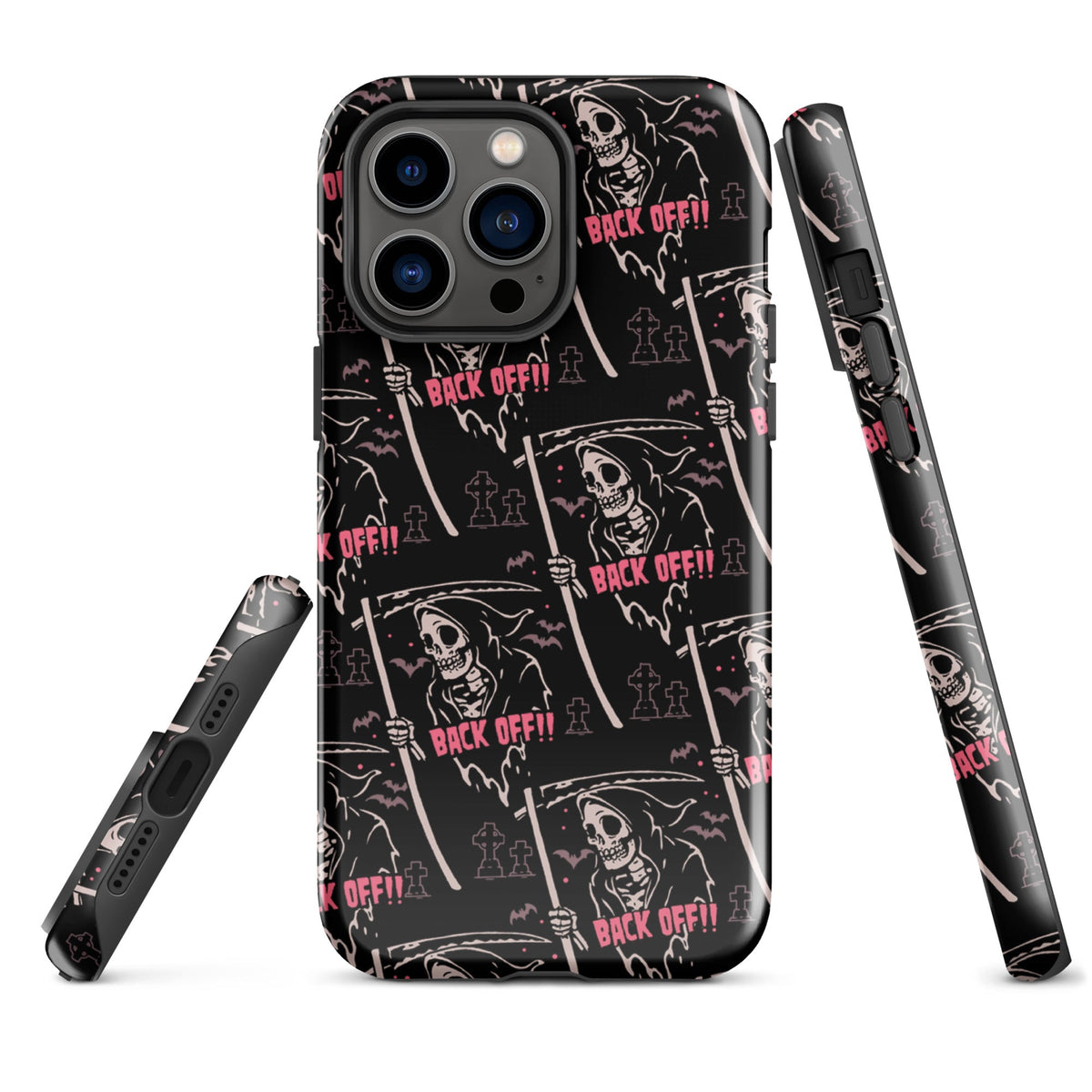 Grim Reaper Back Off iPhone Case