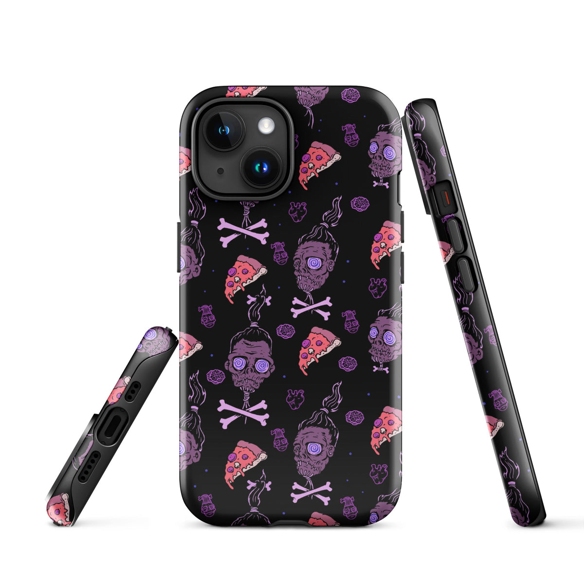 Horror Movies And Pizza iPhone Case