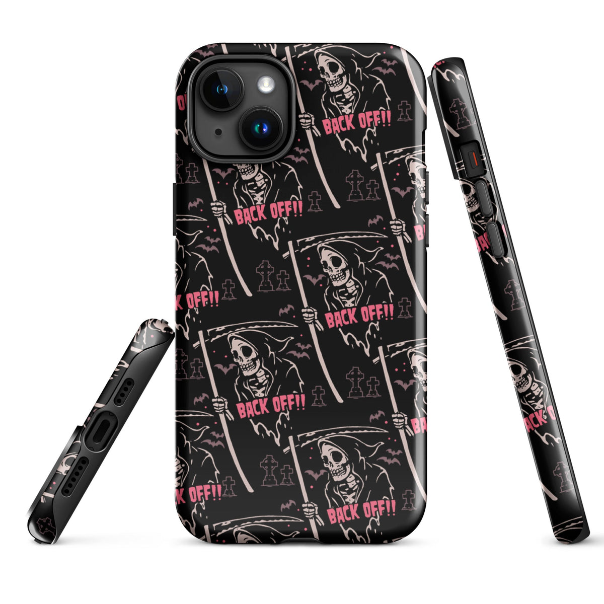 Grim Reaper Back Off iPhone Case