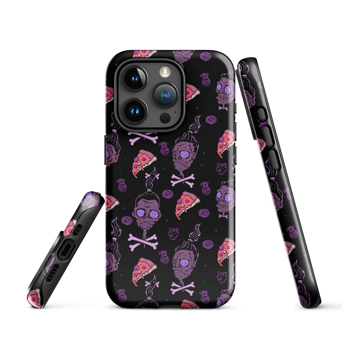 Horror Movies And Pizza iPhone Case