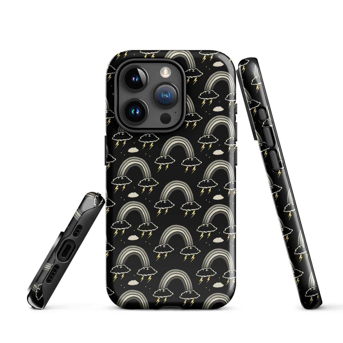 Goth Rainbow Emo iPhone Case