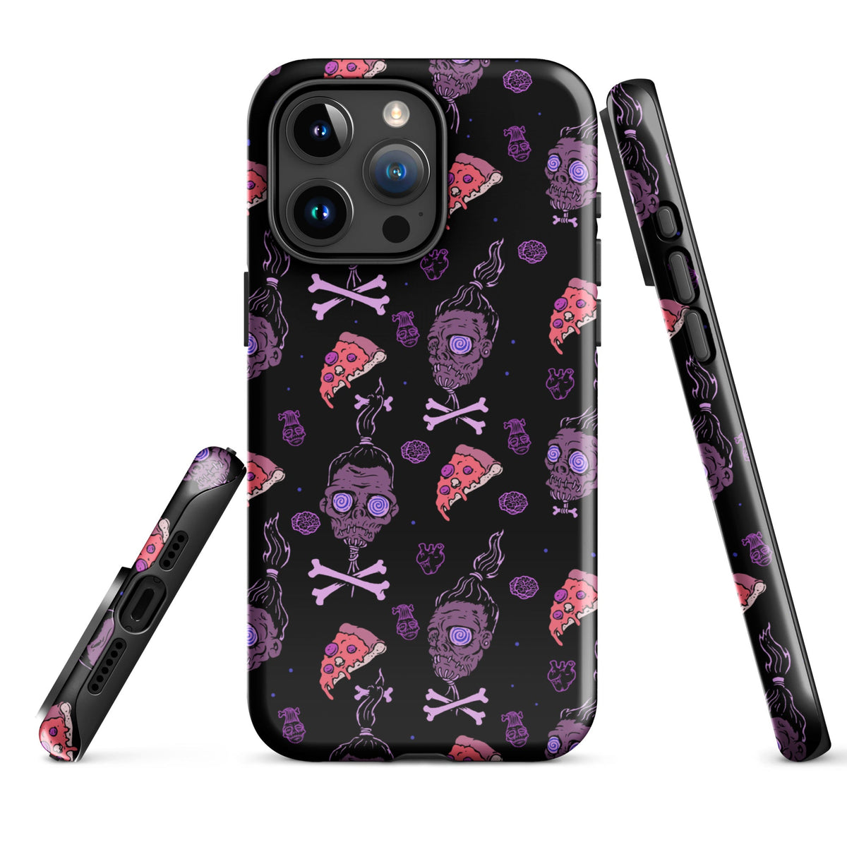 Horror Movies And Pizza iPhone Case