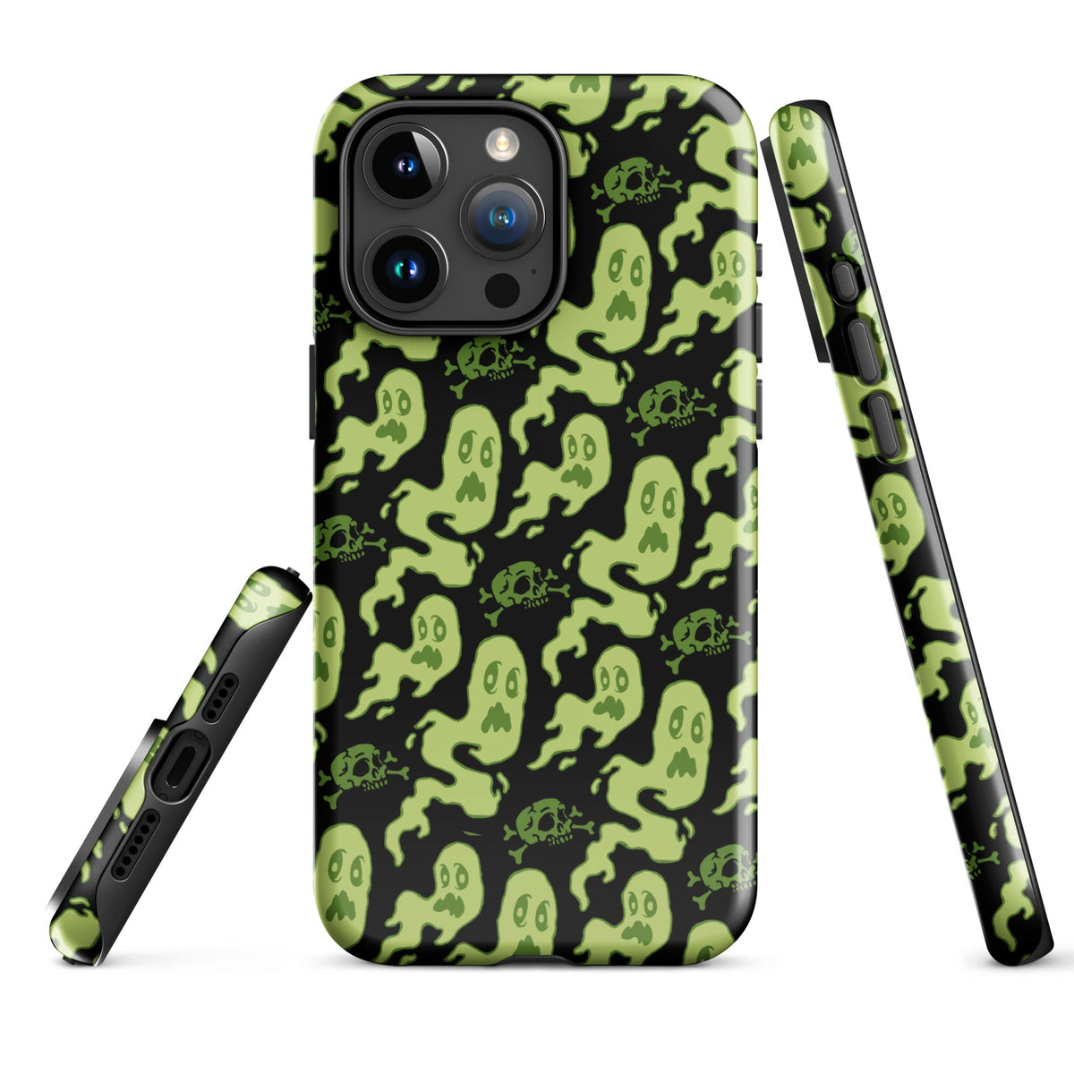 Green Ghosts iPhone Case