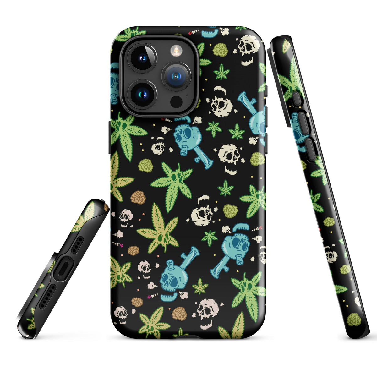 Weed And Skulls iPhone Case