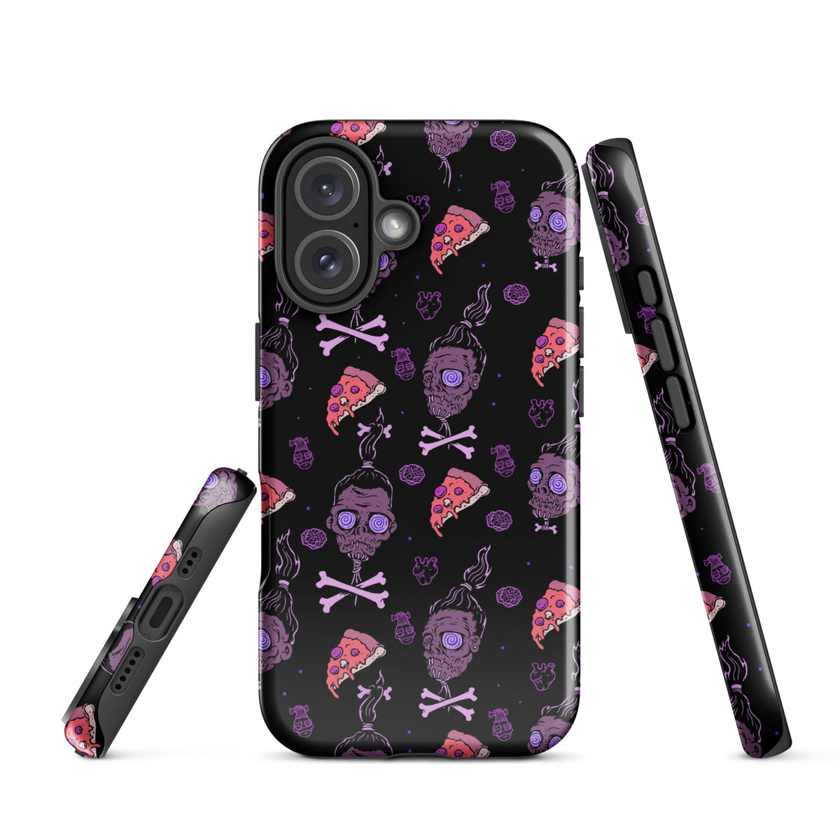 Horror Movies And Pizza iPhone Case
