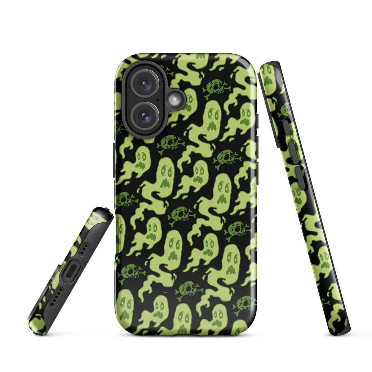 Green Ghosts iPhone Case
