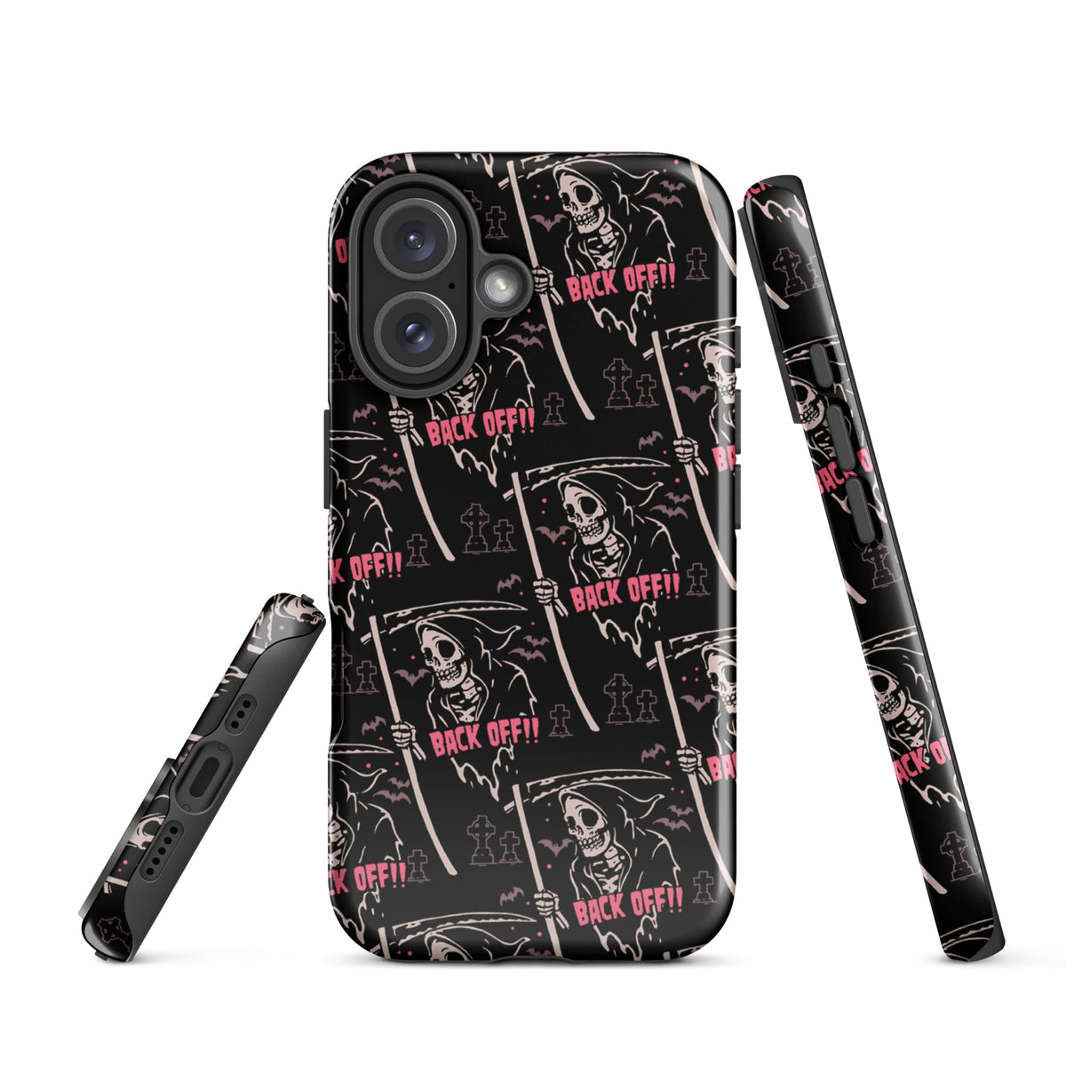 Grim Reaper Back Off iPhone Case