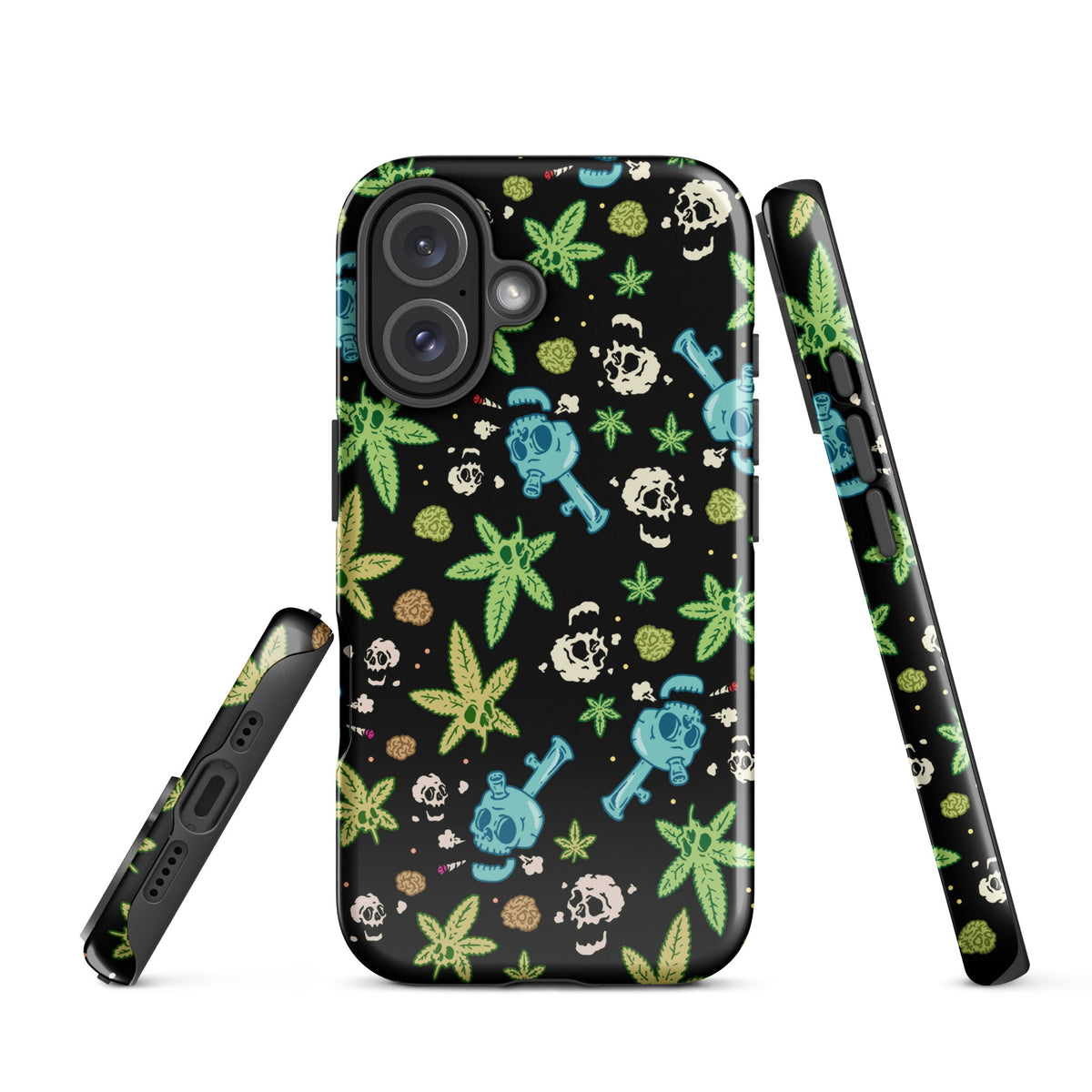 Weed And Skulls iPhone Case