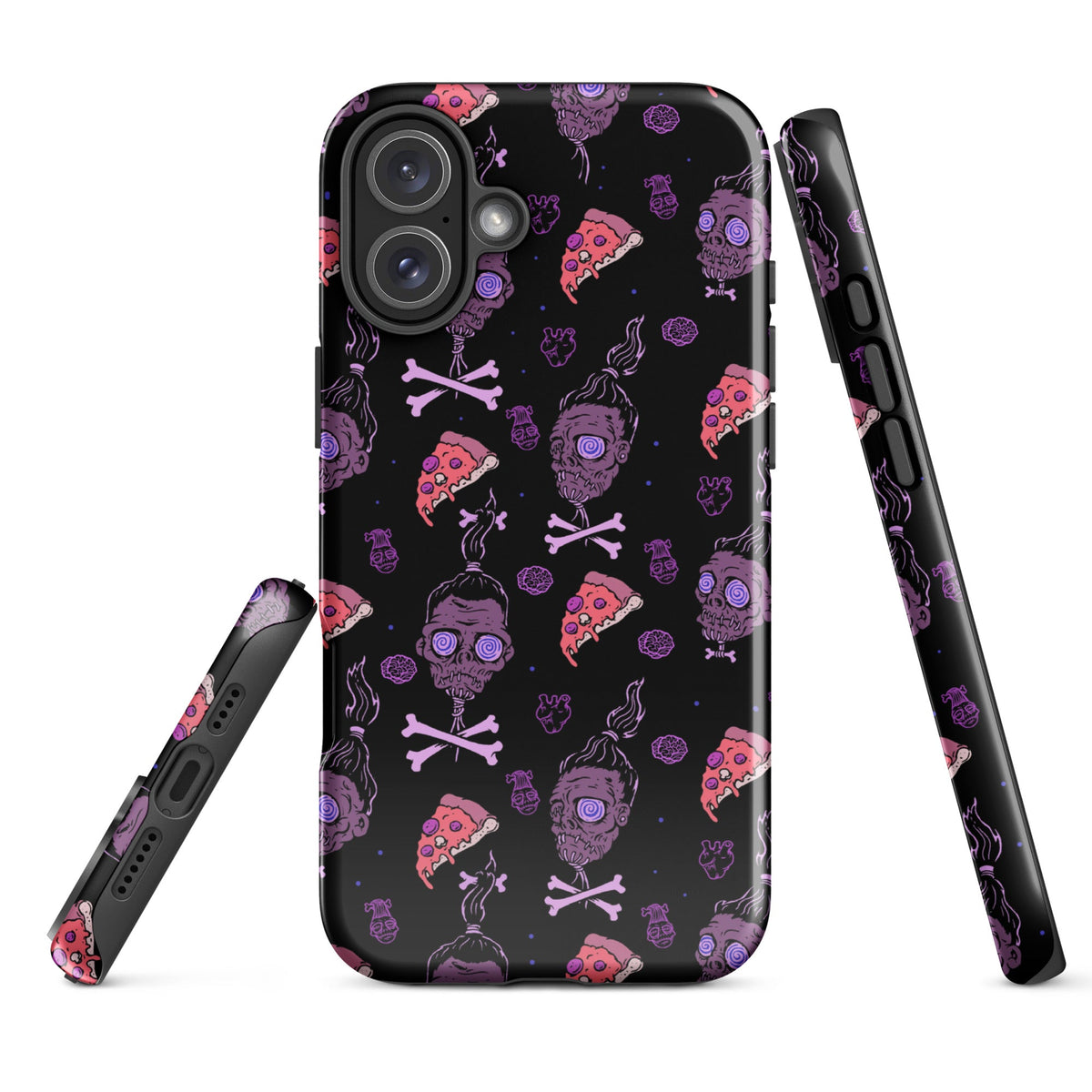 Horror Movies And Pizza iPhone Case