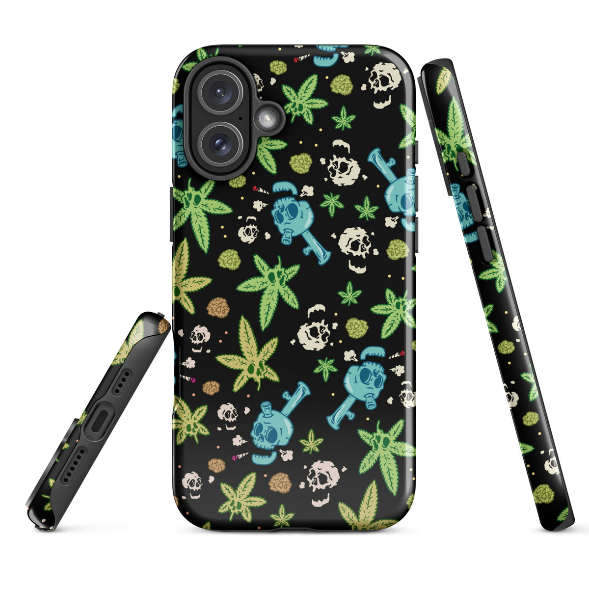 Weed And Skulls iPhone Case
