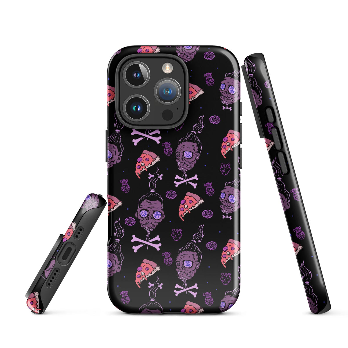 Horror Movies And Pizza iPhone Case