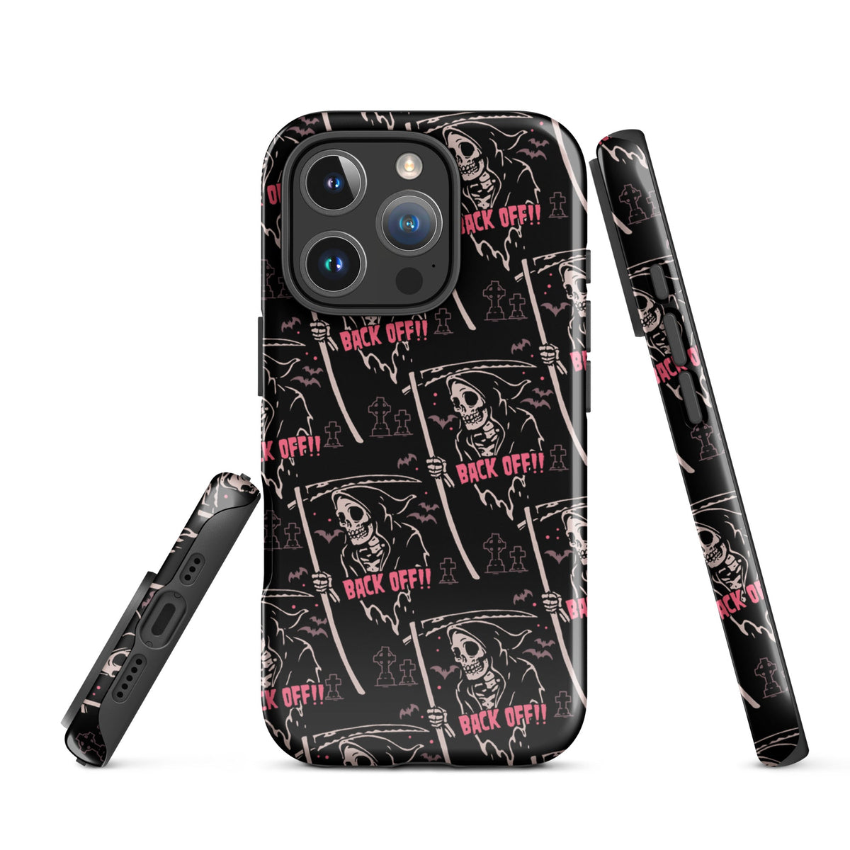 Grim Reaper Back Off iPhone Case