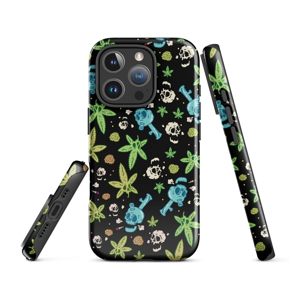Weed And Skulls iPhone Case