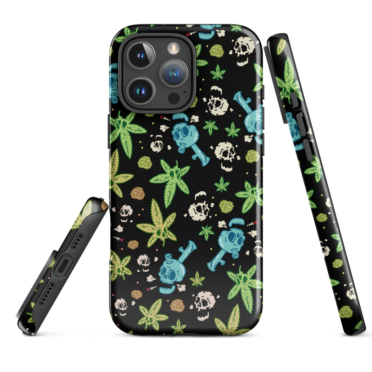 Weed And Skulls iPhone Case