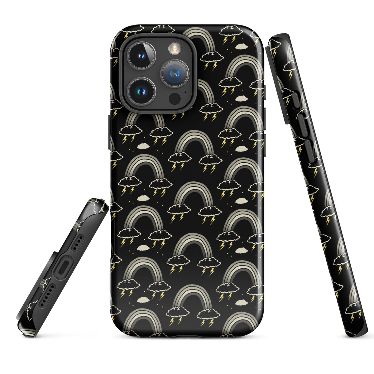 Goth Rainbow Emo iPhone Case
