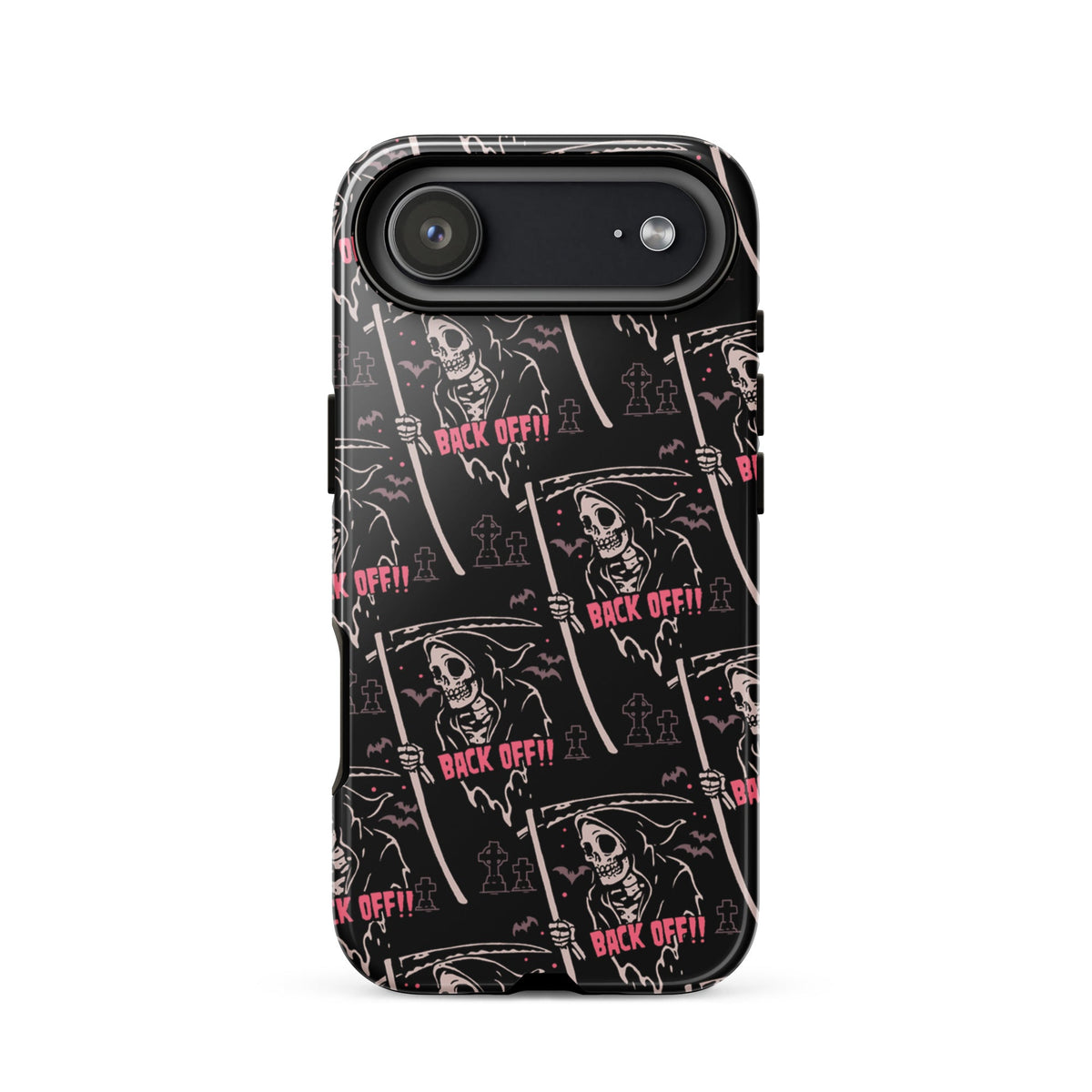 Grim Reaper Back Off iPhone Case