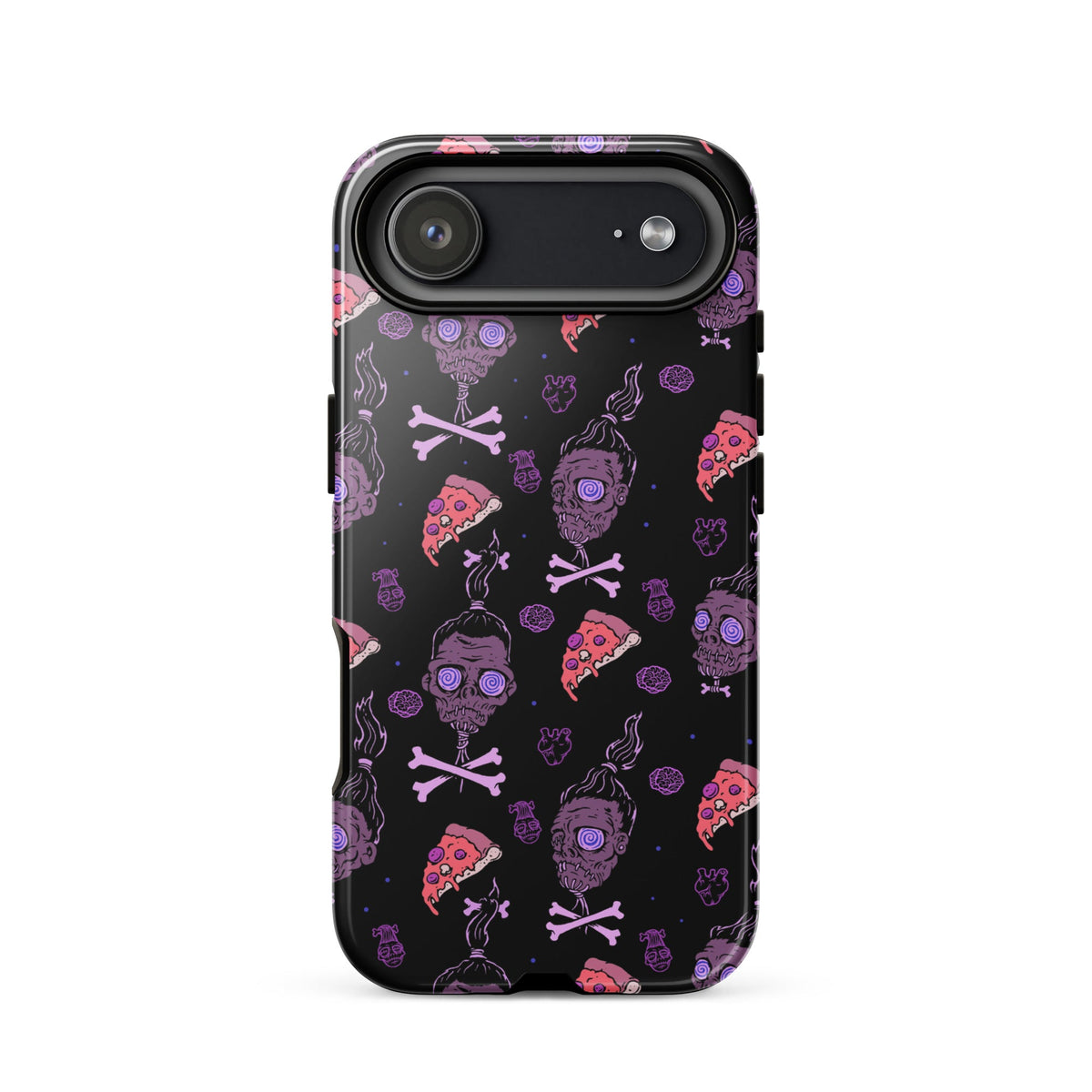 Horror Movies And Pizza iPhone Case