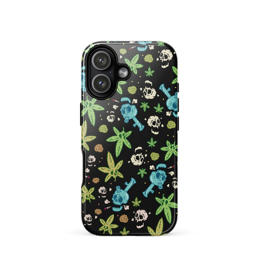 Weed And Skulls iPhone Case