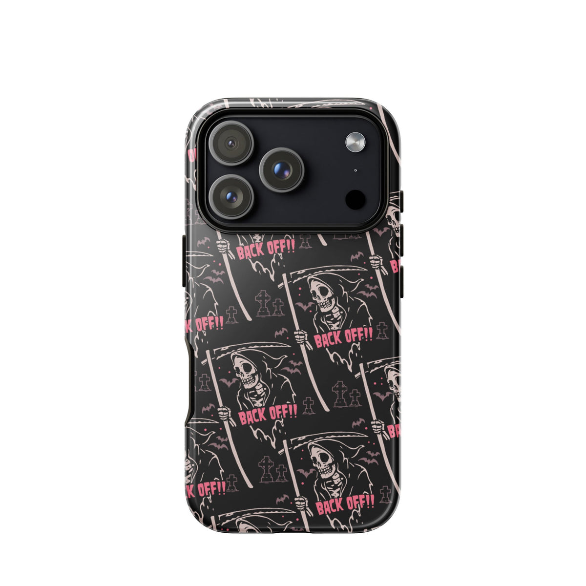 Grim Reaper Back Off iPhone Case
