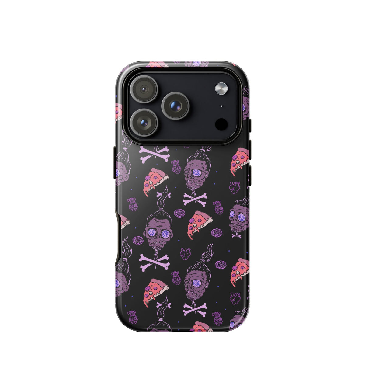Horror Movies And Pizza iPhone Case