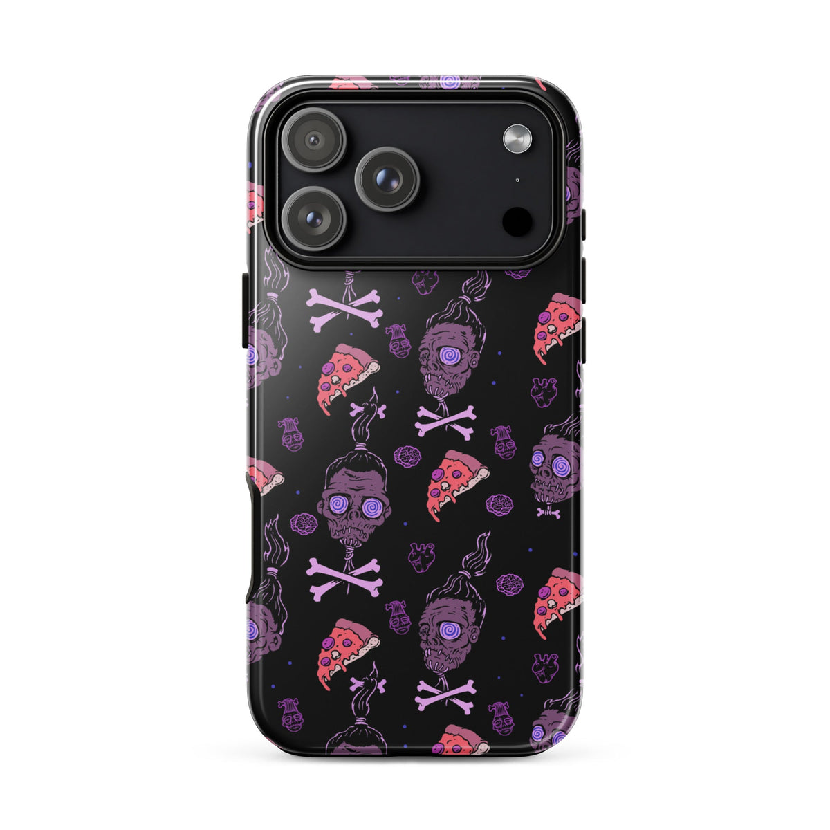 Horror Movies And Pizza iPhone Case